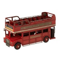 Bus antiek metaal rood