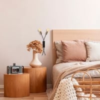 Tatum Wandlamp | Metalen Behuizing | Vintage Zwart