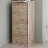 Dossierladekast Ludik met slot - eik