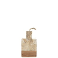 Kaasplank rechthoek marmer beige/naturel small