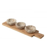 Kruidenset marmer naturel/beige