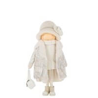 Meisje tas polyester gebroken wit large