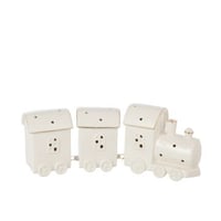 Trein led 2 wagons klei wit