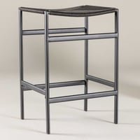 Barstoel Polly - Touw Zwart 40x66x45cm