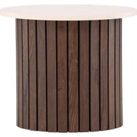 Bijzettafel Visingsö Venture Design - MDF/Metaal - 52x44 cm - Beige/Naturel