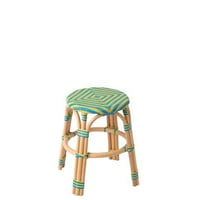 Kruk geo rotan geel/azuurblauw