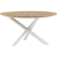 Ronde Eettafel Mexico Venture Design - Teak/Wit - Ø140cm