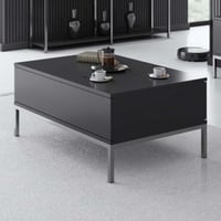 Moderne Woody Fashion Salontafel Antraciet Zilver