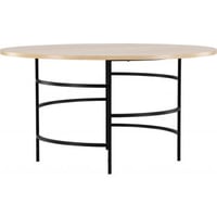 Ronde Eettafel Copenhagen Venture Design - MDF Witgewassen - ⌀140x74 cm