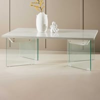 Salontafel Ester - MDF/Wit - 120x80x42 cm