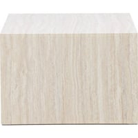 Salontafel York Venture Design - MDF Travertijnlook - 80x60x40 cm - Beige