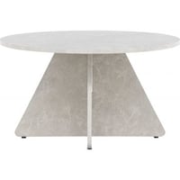 Salontafel Bootcut Venture Design - MDF - 45x80x80 cm - Beige Marmerlook