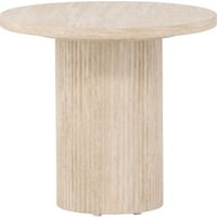 Salontafel Härön Venture Design - MDF - Ø50x45 cm - Beige Travertijnlook