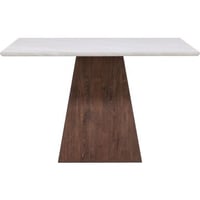 Vierkante Eettafel Cael Venture Design - MDF steenlook - 120x120x75 cm - Lichtgrijs