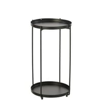 Bijzettafel rond ijzer zwart small