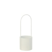 Bloempot ijzer wit medium