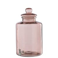 Drankdispenser glas zalmroze