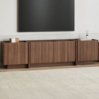 TV-Meubel Lowen - 100% MELAMINE - Milano walnoot - 180 x 35 x 46 cm