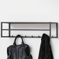 Wandkapstok Dover - 77x28x22 cm - zwart