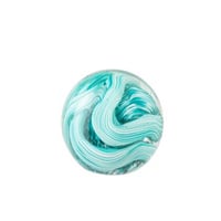 Presse-papier bal glas turquoise large