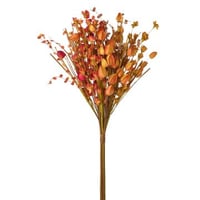 Boeket bloemen papier bordeauxrood/oranje