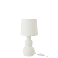 Tafellamp renee keramiek wit small