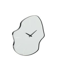 Wandklok onregelmatig glas zwart