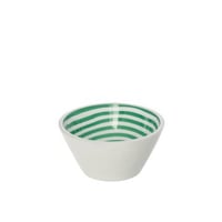 Schaal mangohout groen/wit medium