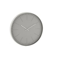 Klok silvester plastiek zilver