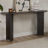 Haltafel Sira - 150x35x75cm - ovaal - zwart