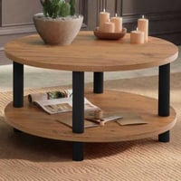 Roby Salontafel | 100% MELAMINE | Zwart, Atlantisch grenen