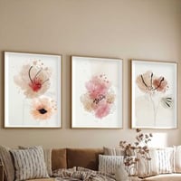 Boise Decoratief ingelijst MDF-schilderij (3 stuks) | Massief houten lijst | 35 x 50 cm