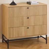 Ladekast Albany - 81x40x80cm - 3 lades - eikdecor