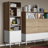 Boekenkast Horizon | 46,55 x 40 x 153,4 cm | Oak White design