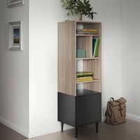 Boekenkast Horizon klein - eik/zwart
