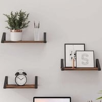 Set van 3 wandplanken Sheldon - rustiek bruin