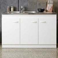 Onderkast voor spoelbak 3 deuren (120cm)