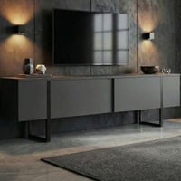 TV-Meubel Onera - 100% MELAMINE - Antraciet - 180 x 30 x 50 cm