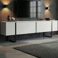 TV-Meubel Onera - 100% MELAMINE - Wit - 180 x 30 x 50 cm
