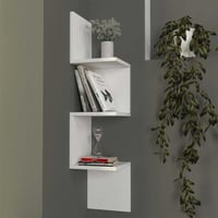 Corner Wandplank | 100% MELAMINE | Wit