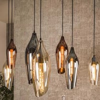 Hanglamp Cocoon - 120x40x150cm - 7 lampen - glas