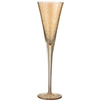 Champagneglas oneffen glas amber