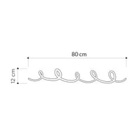 Sing Metalen wandhaak | METALEN FRAME | Zwart