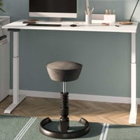 Zit-stabureau Hermoso | 140 x 80 x 120 cm | Elektrisch verstelbaar | Wit