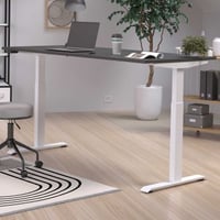 Bureautafel Hermoso | 180 x 80 x 120 cm | Zwart-witdesign