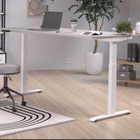 Bureautafel Hermoso | 180 x 80 x 120 cm | Grijs-witdesign