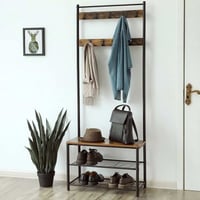 Vestiaire Taio industrieel - bruin/zwart