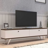 TV-meubel Paris - 100% MELAMINE - Wit - 160 x 25 x 35 cm