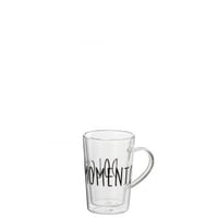 Tas dolce momento glas transparant/zwart