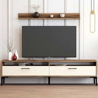 Istanbul TU TV-meubel | 100% MELAMINE | Walnoot, Crème
